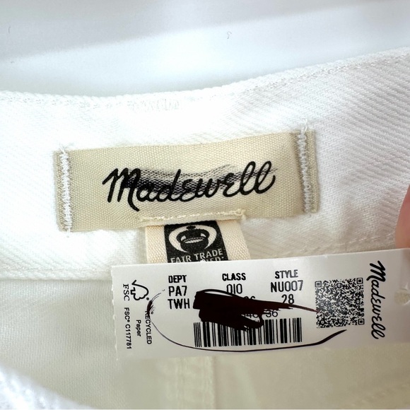 Madewell Superwide-Leg Jeans: Airy Denim Edition in tile white Size 28 - Picture 5 of 9